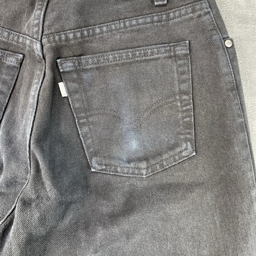 Vintage 90s Men 30x34 Fits 30x29 Levi's Silvertab Loose Fit Jeans Black Made USA - Picture 9 of 13